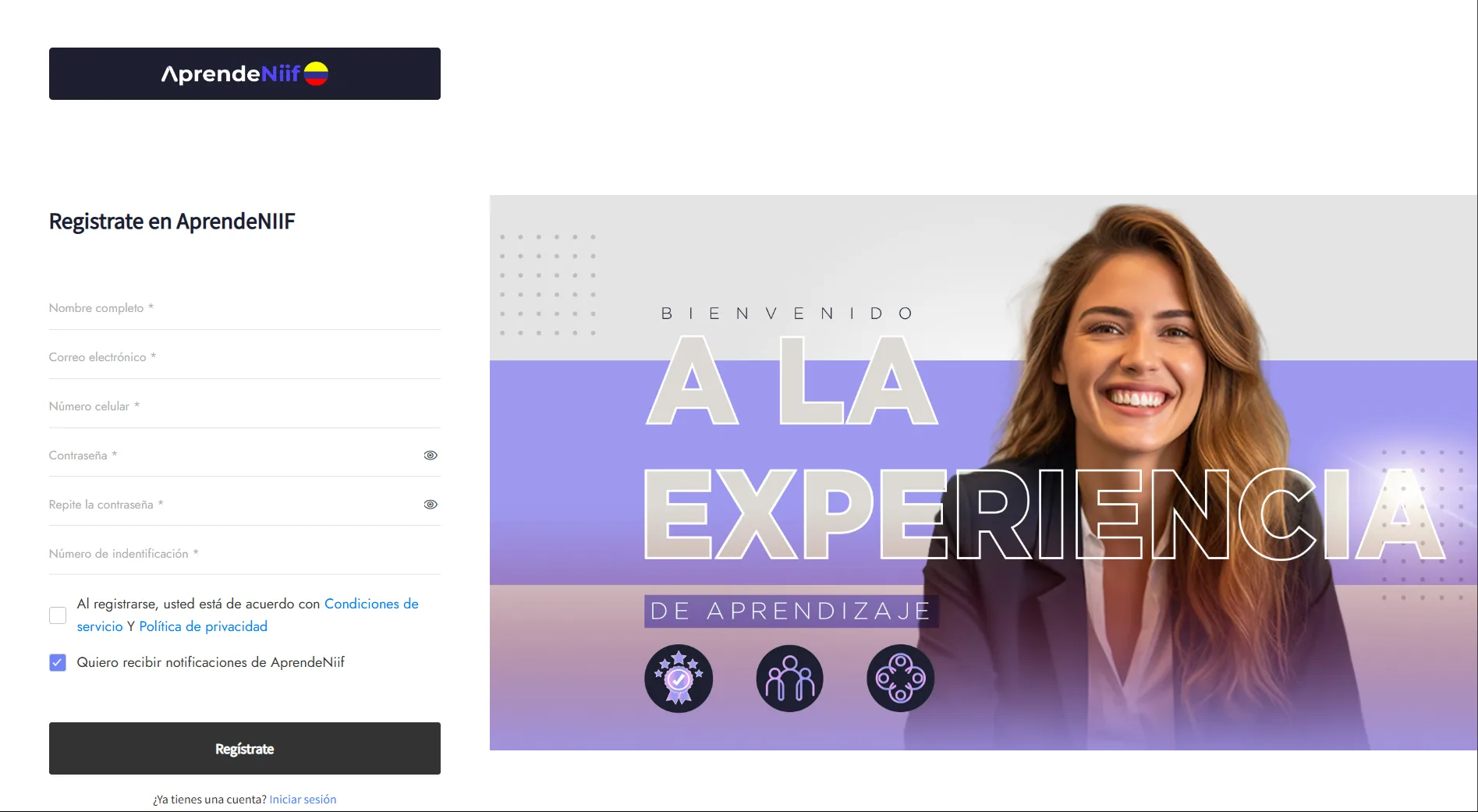 AprendeNiif E-learning| Branding y Diseño Web