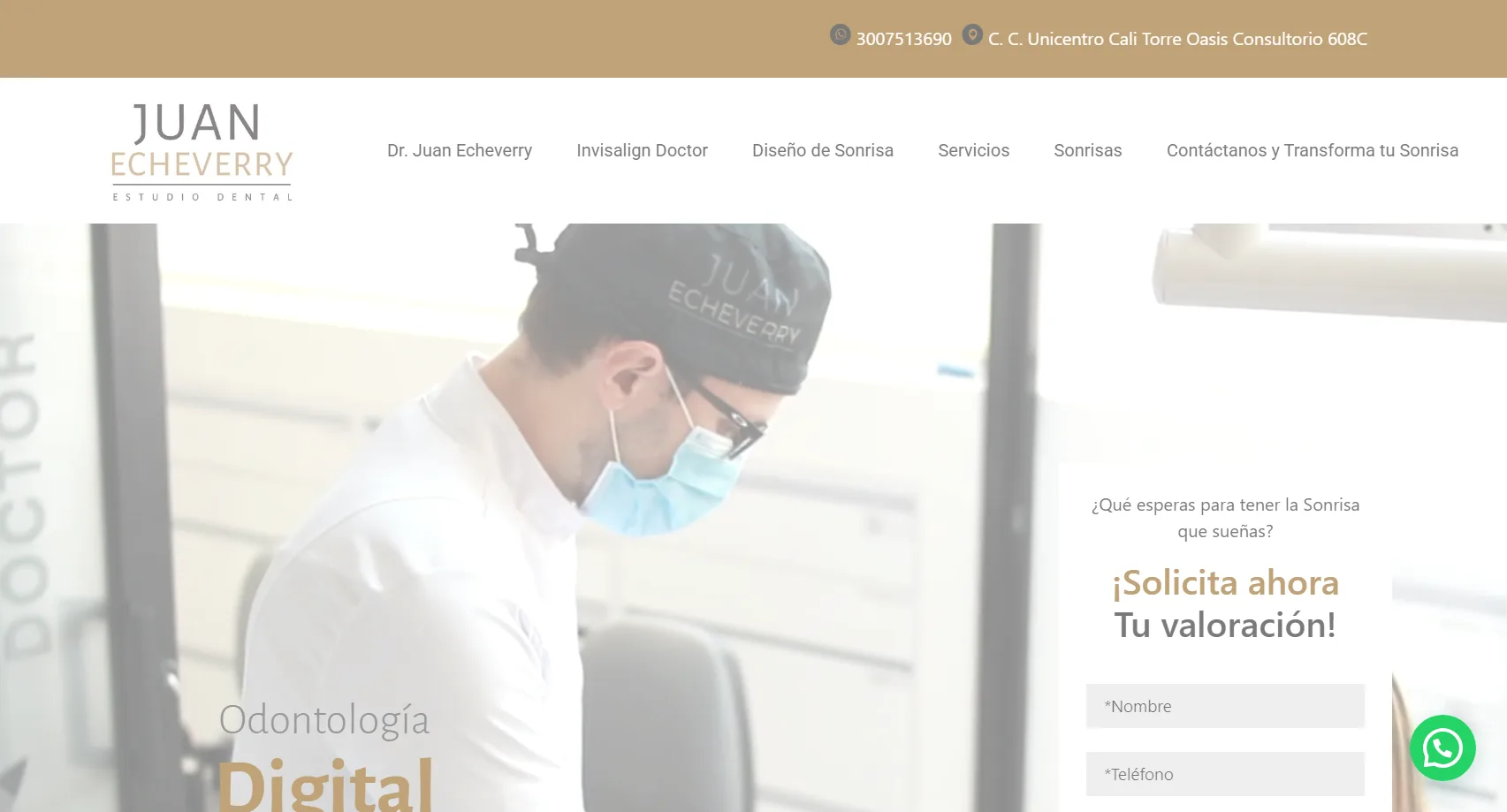 Juan Echeverry Estudio Dental | Diseño Web