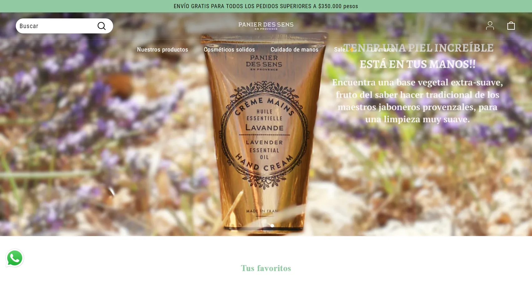 Tienda Online Shopify Panier des Sens 1
