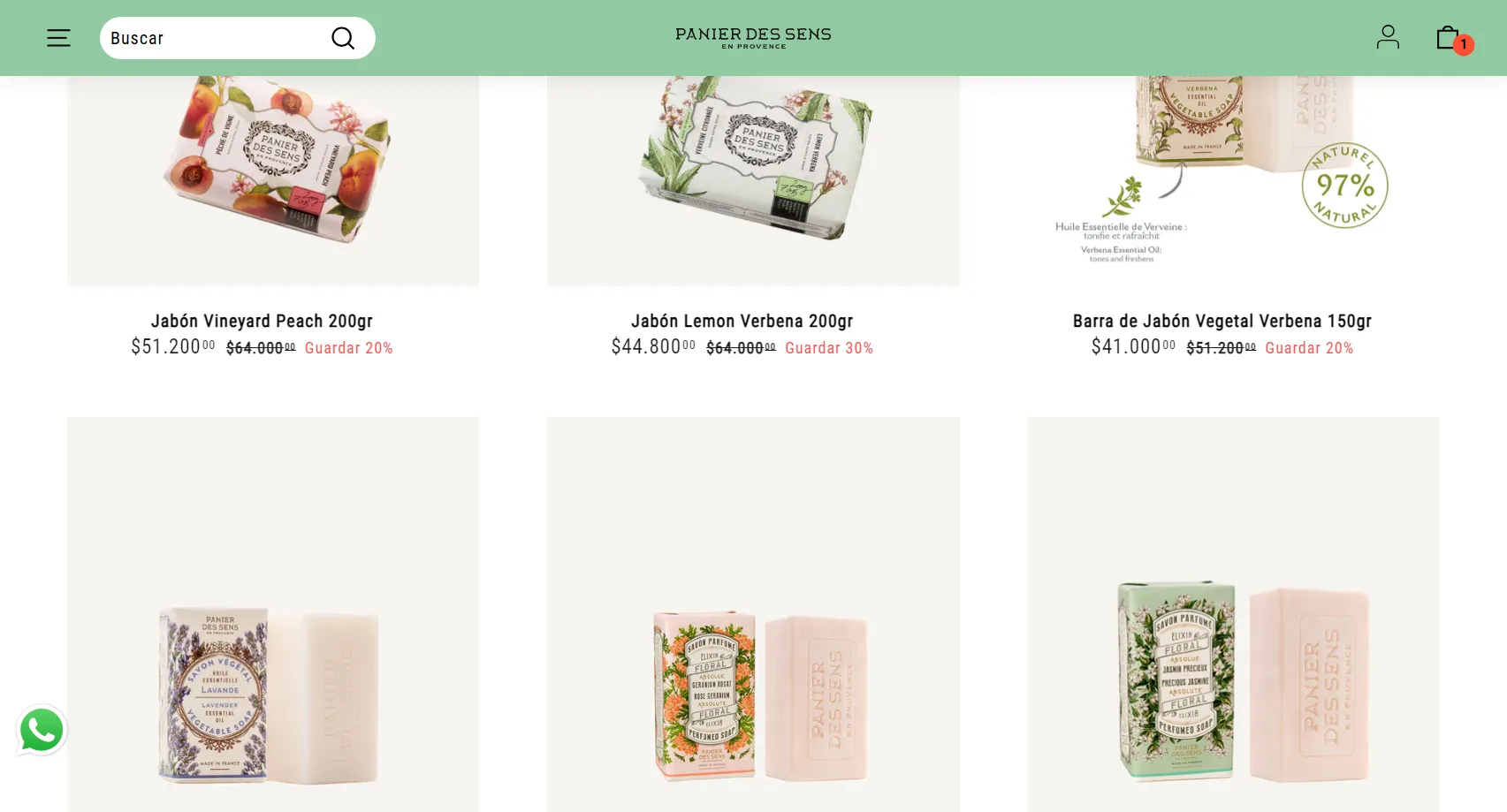 Tienda Online Shopify Panier des Sens