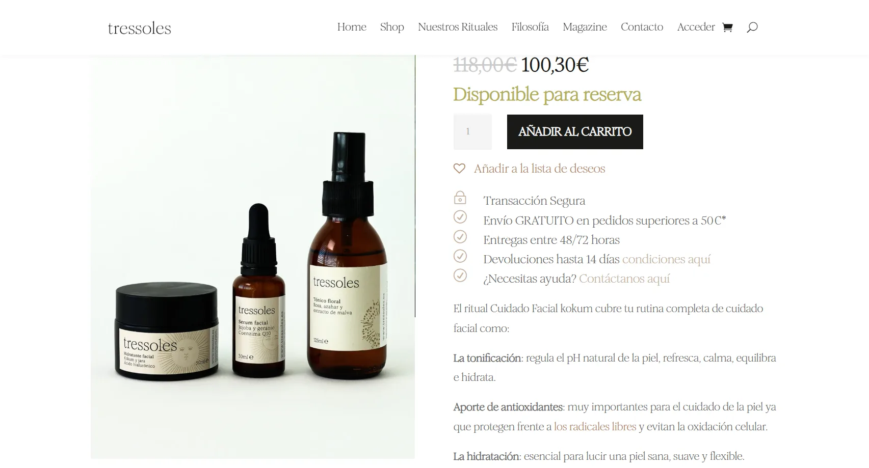 Tres Soles Producto